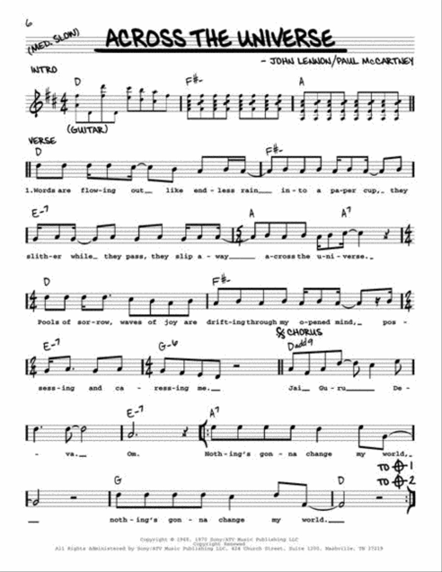 The Beatles Real Book Piano scores gallery preview page 6