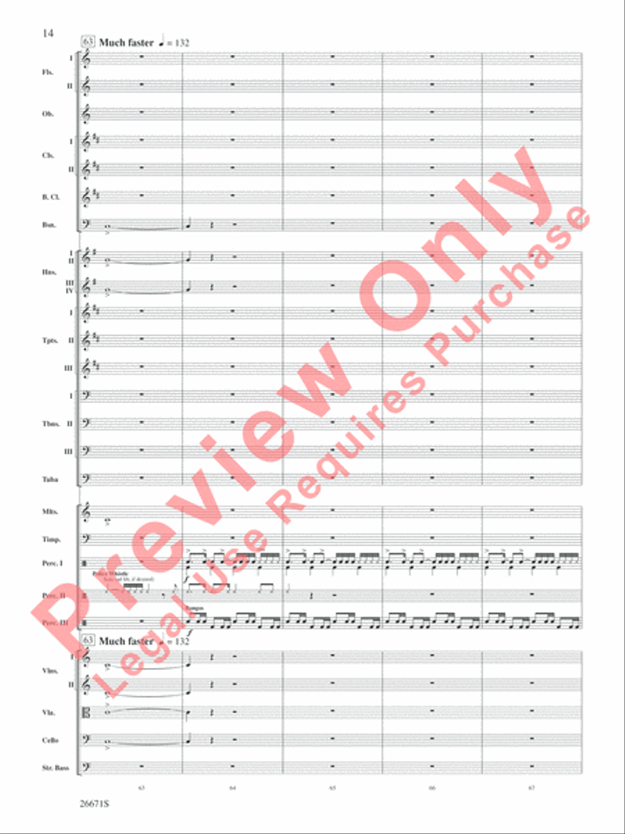 The Story of Mumble Happy Feet Full Orchestra scores gallery preview page 15