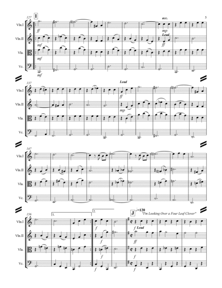 Sing-along Medley #1 (for String Quartet) image number null