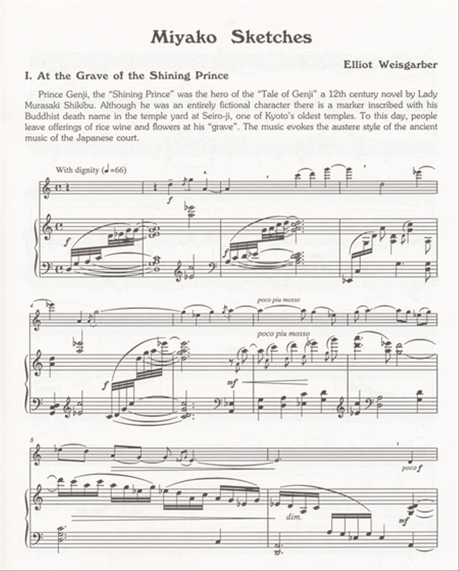 Miyako Skwtches Flute Solo scores gallery preview page 2