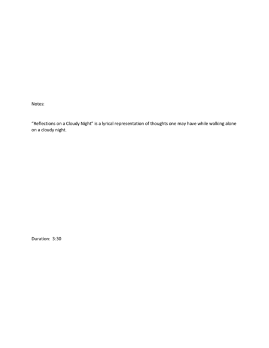Reflections On a Cloudy Night String Duet scores gallery preview page 2