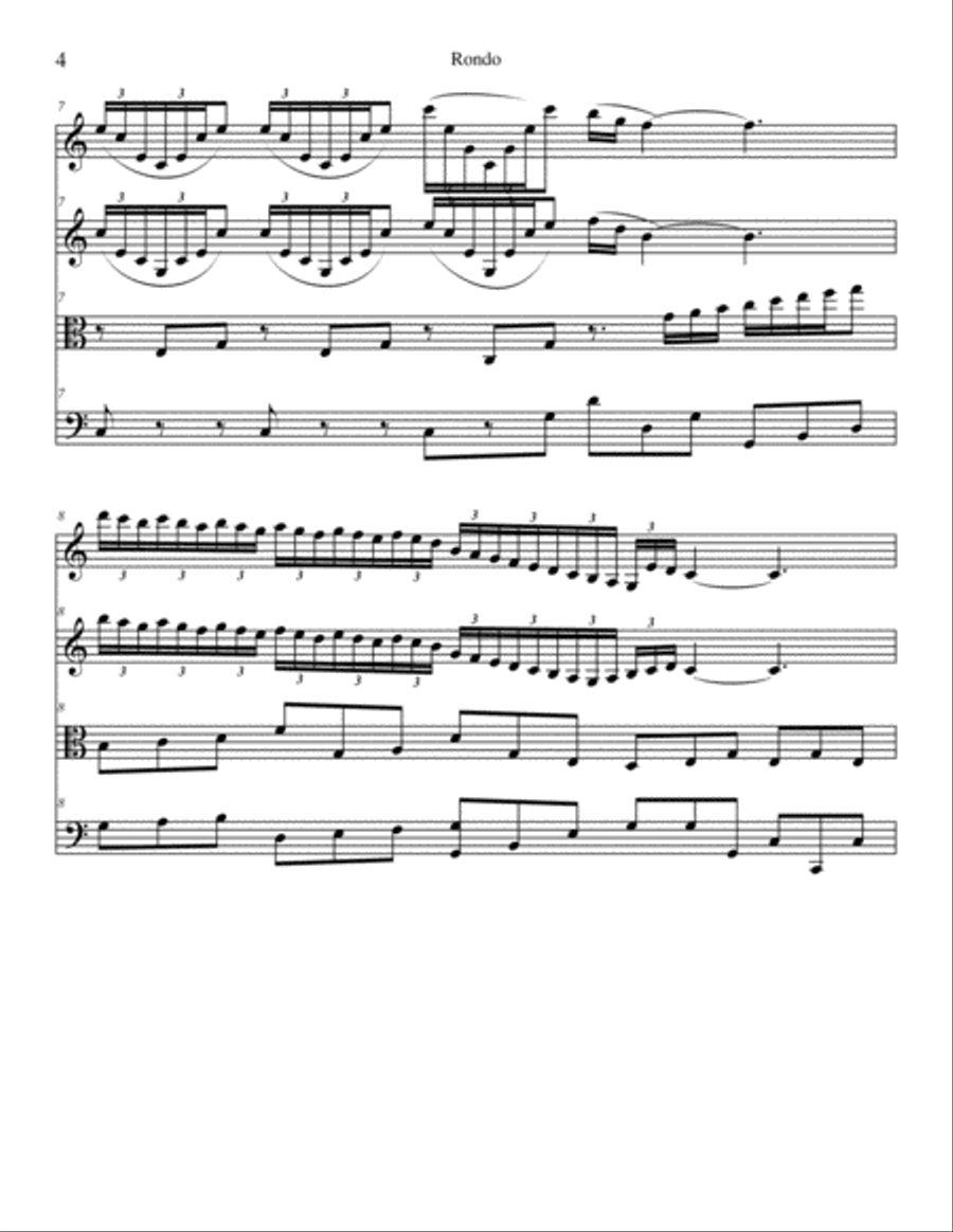Rondo Rondo String Quartet scores gallery preview page 4