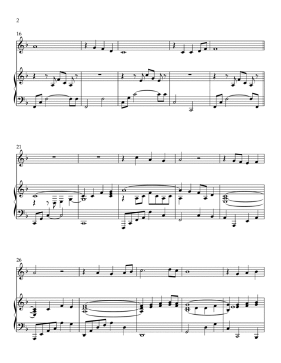 The Gift of Love Trumpet Duet scores gallery preview page 2