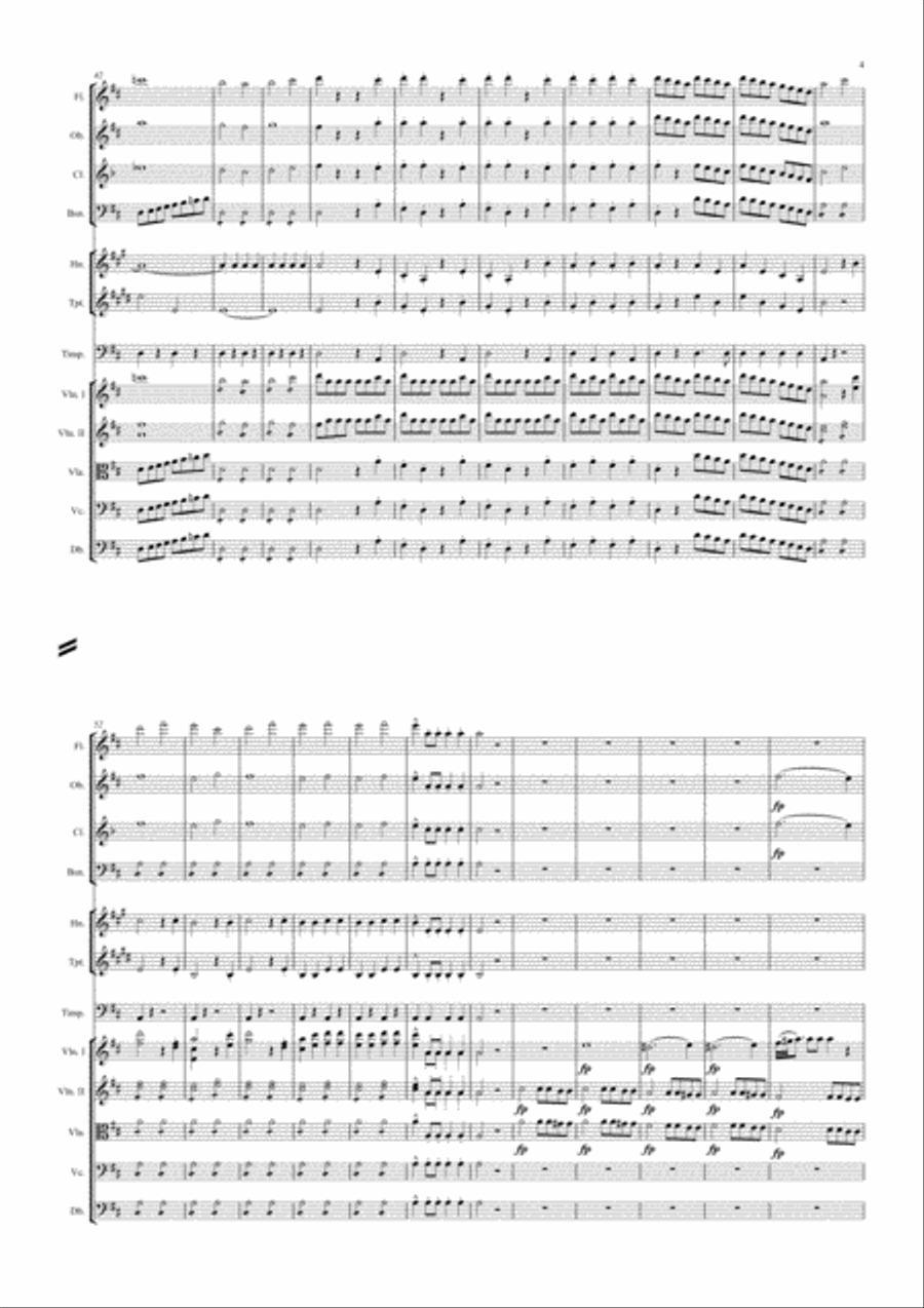 The Marriage of Figaro Overture (reduced orchestration) Chamber Orchestra scores gallery preview page 5