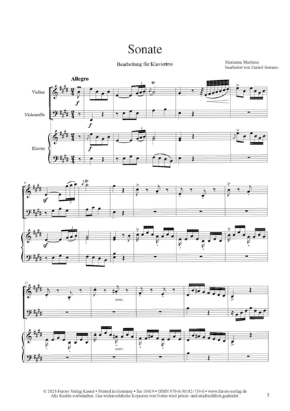 Sonata in E Major