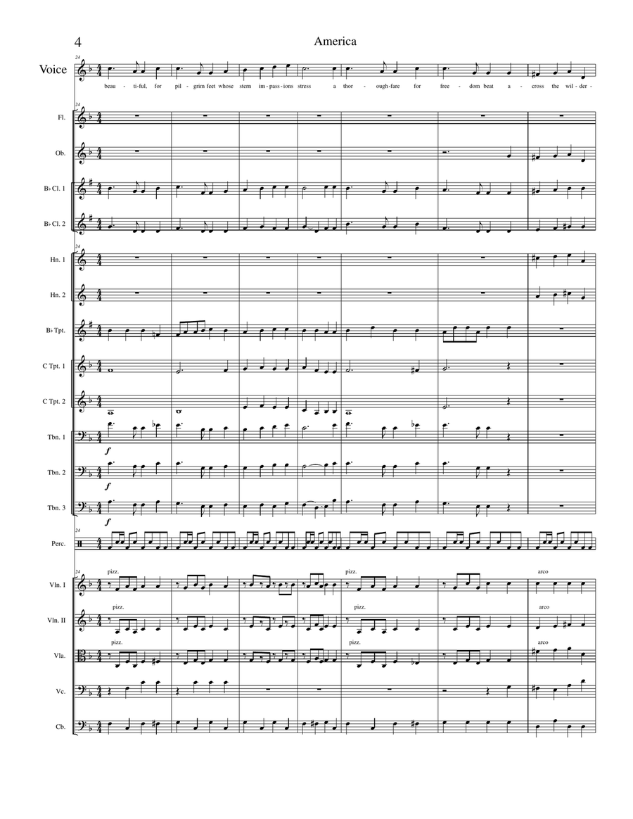 America Piano Solo scores gallery preview page 4