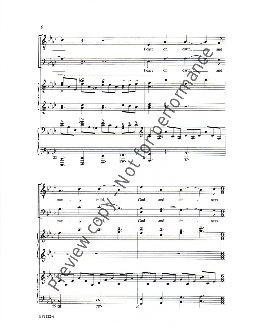 Hark! the Herald Angels Sing - Forrest - TTBB TTBB scores gallery preview page 6