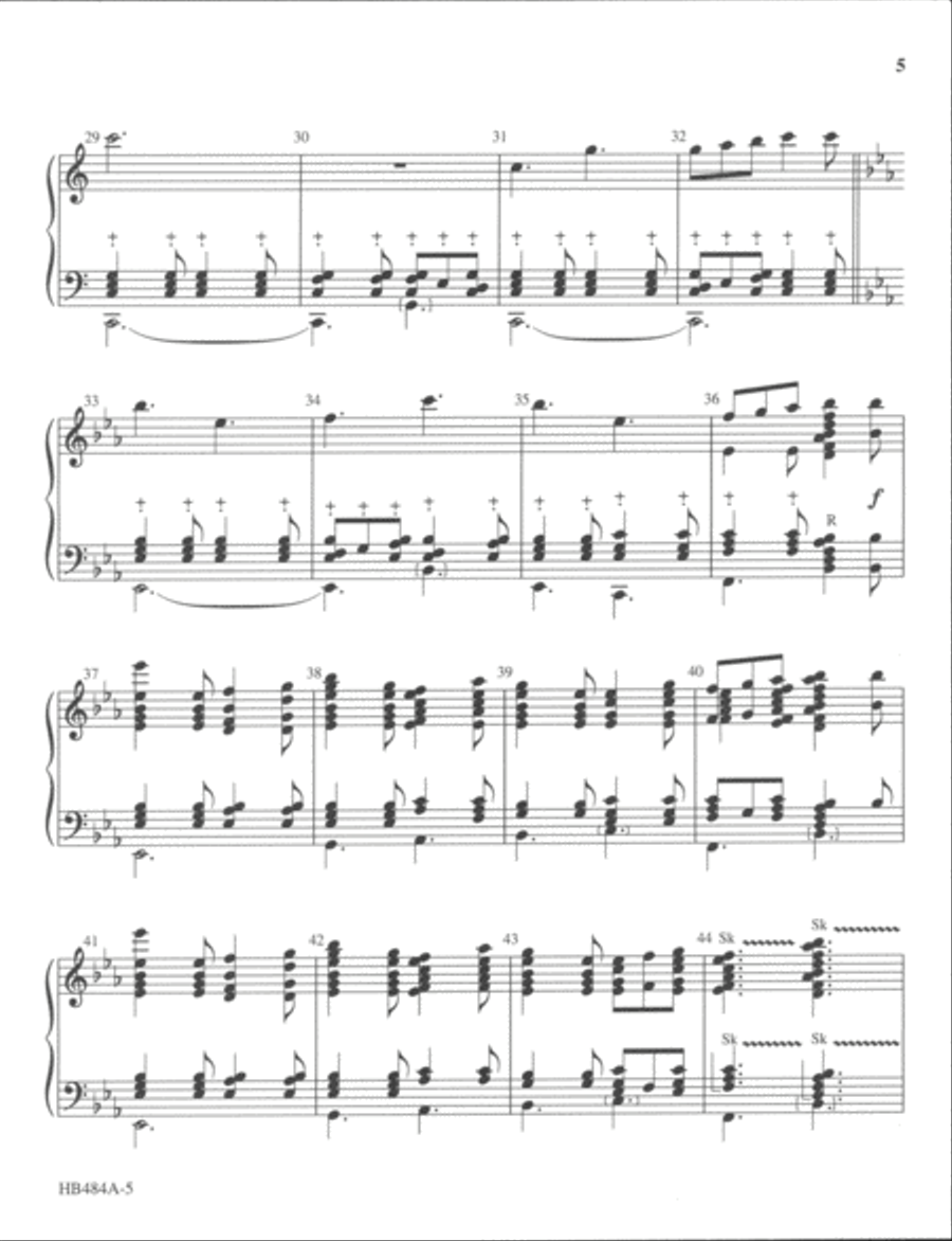 I Saw Three Ships - Page - handbell part Handbell Choir scores gallery preview page 4