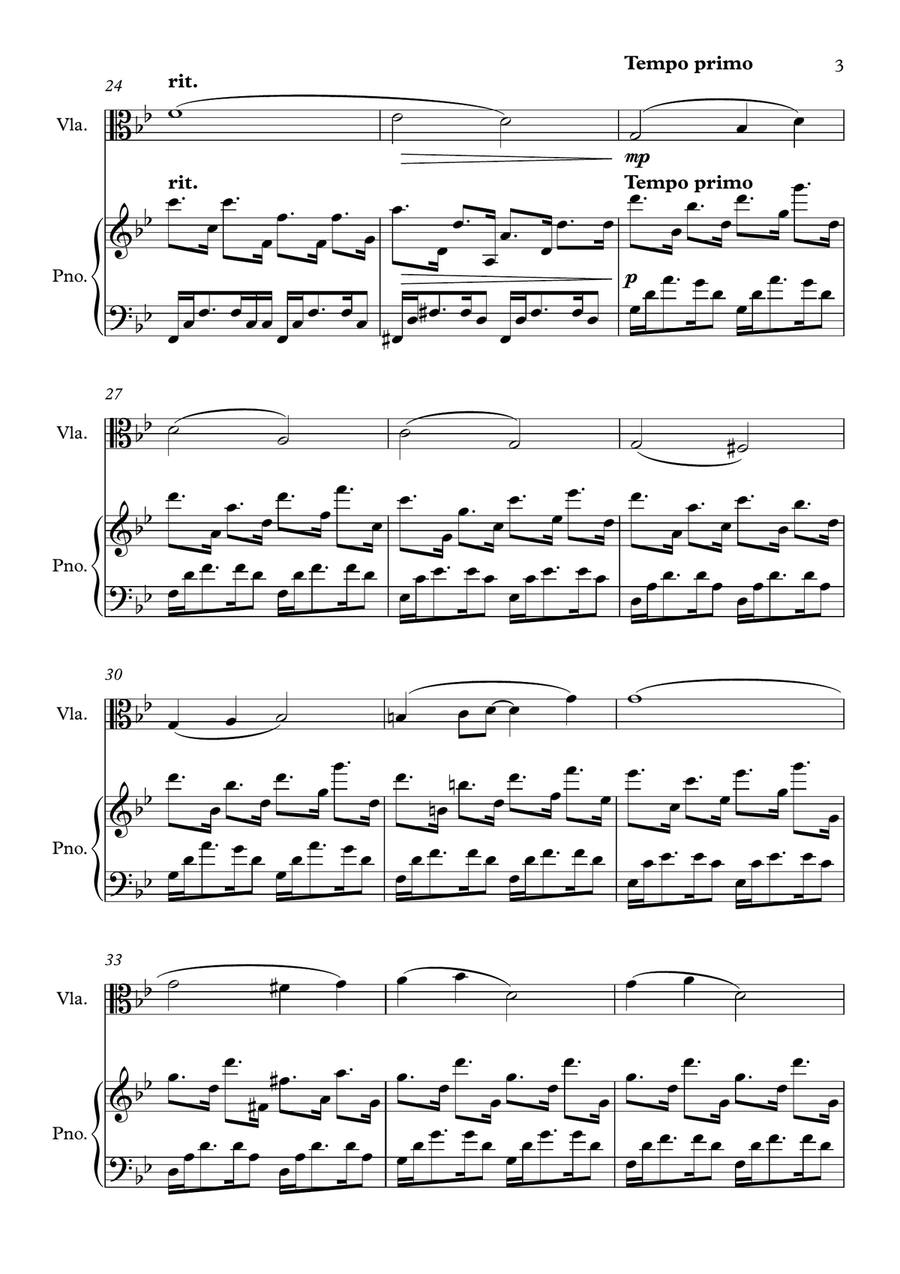 Elegy for Viola Viola scores gallery preview page 3