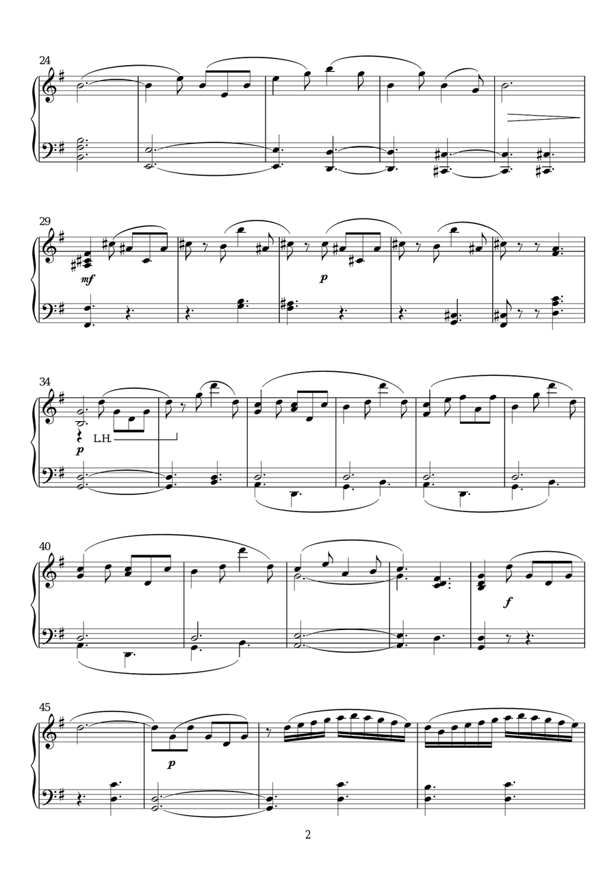 Sonata Undine Op. 167 Piano Solo scores gallery preview page 2