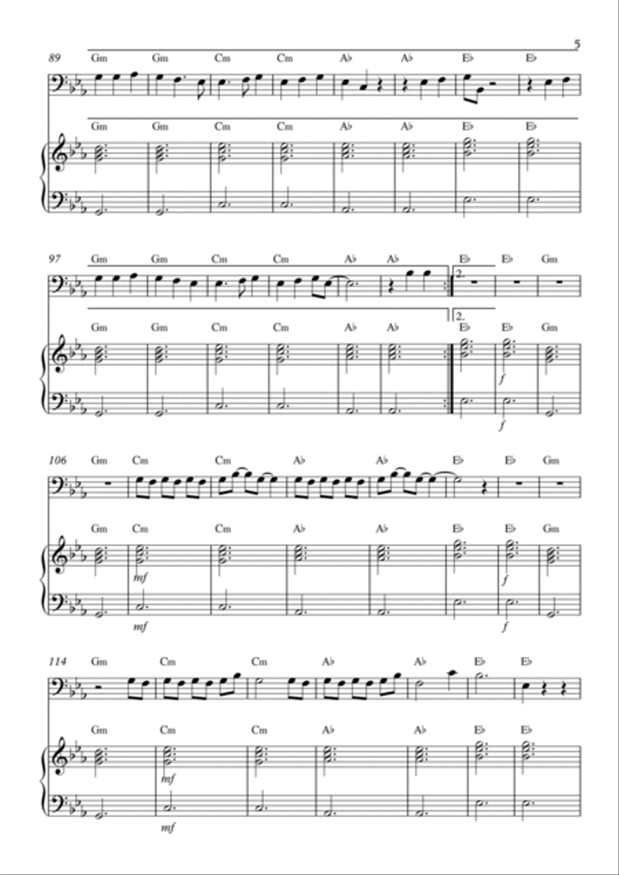 Traitor Piano scores gallery preview page 5