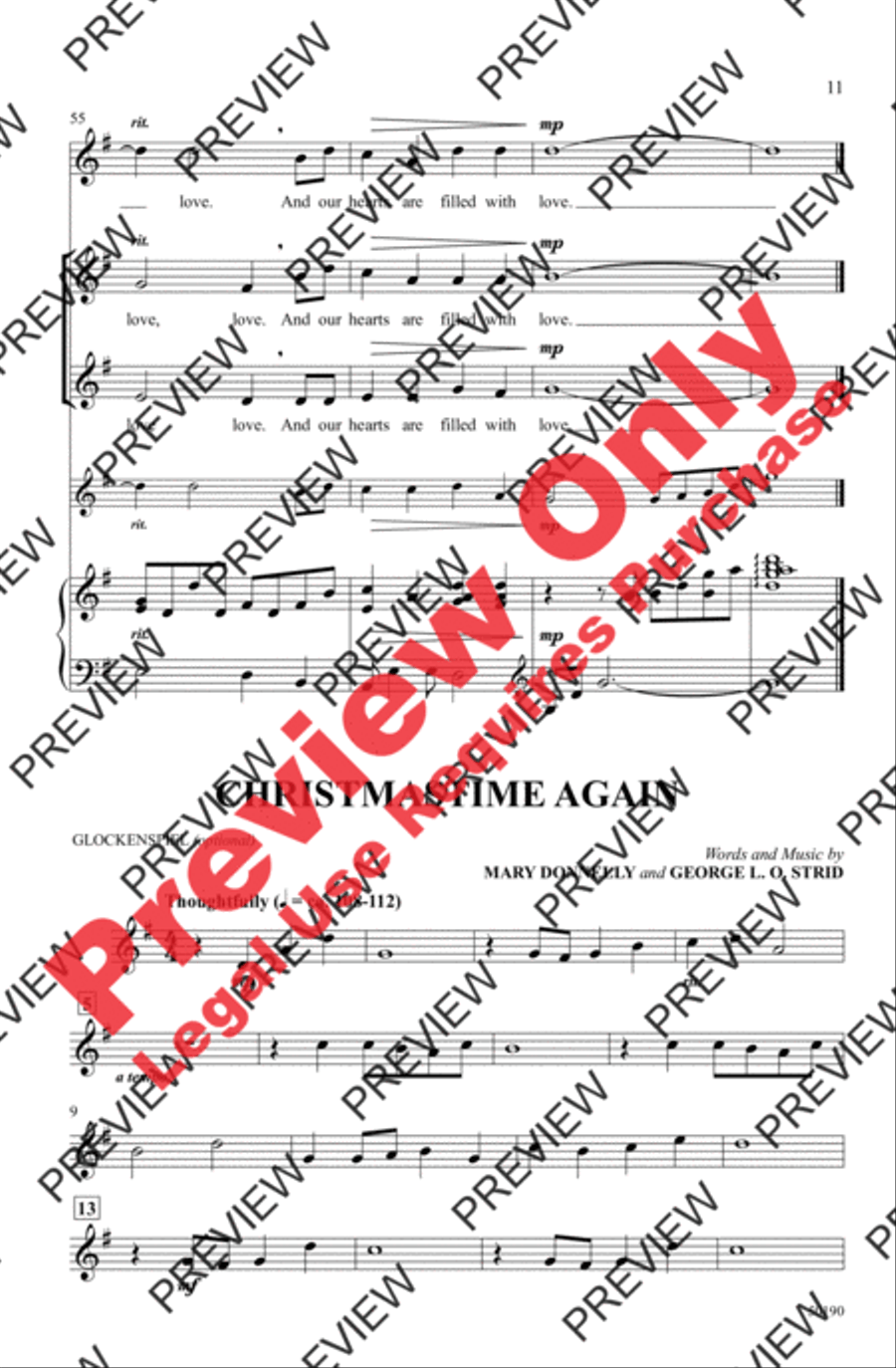 Christmastime Again 2-Part scores gallery preview page 11