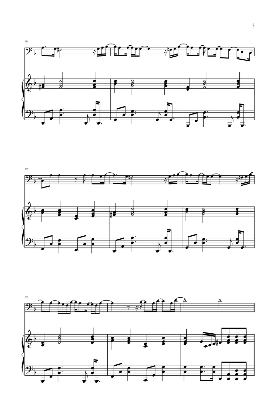 Beyond (End Credit Version) Piano scores gallery preview page 3