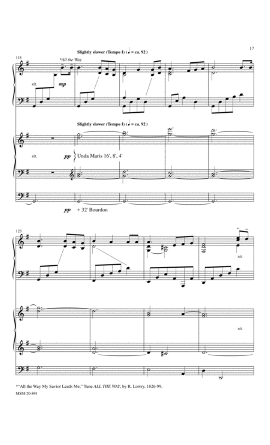 A Gospel Prelude Duet for Piano and Organ Organ scores gallery preview page 7