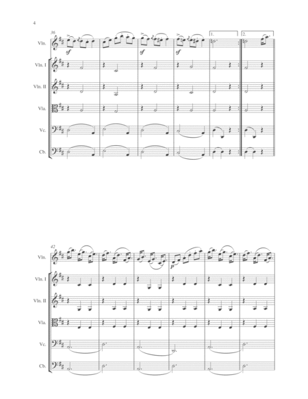 Carl Maria Von Webber: Country Dance/Ländlicher tanz for Violin solo and String Orchestra image number null