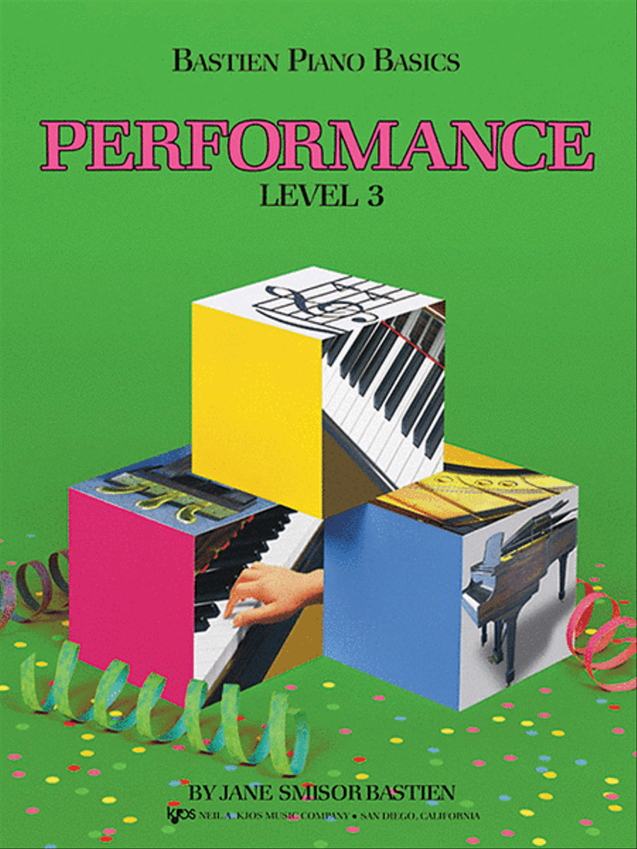Bastien Piano Basics, Level 3, Performance Piano Method scores gallery preview page 1