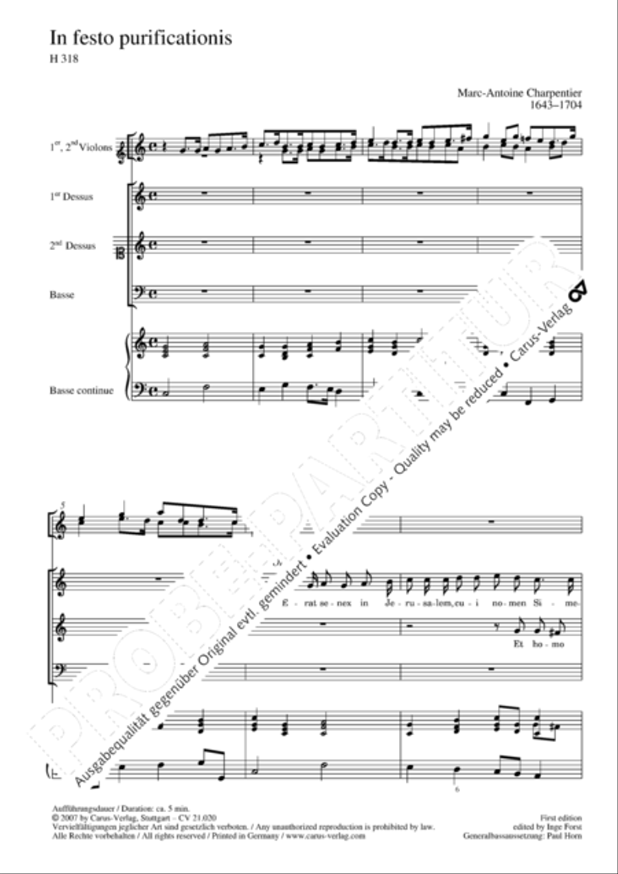 In festo purificationis Choir scores gallery preview page 7