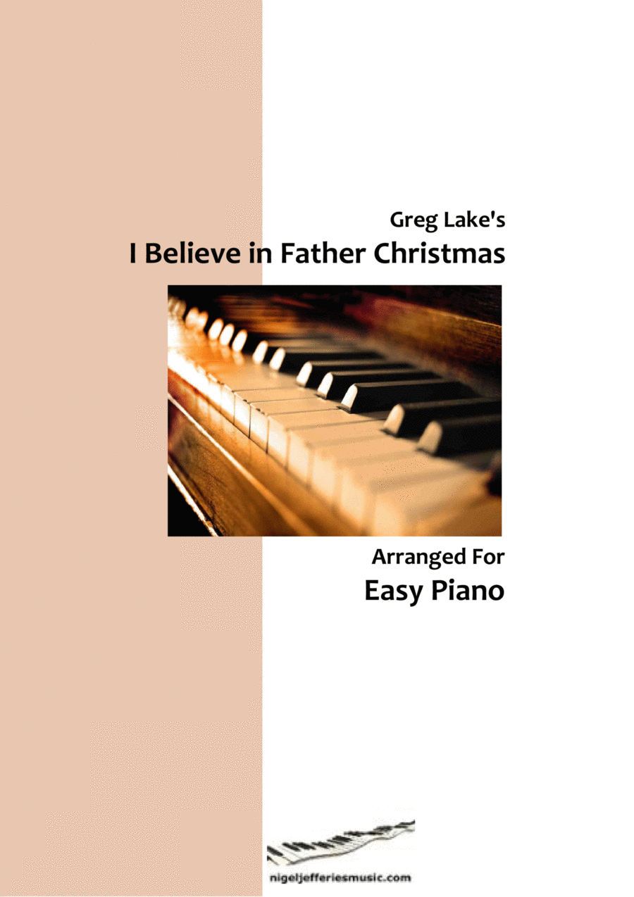 I Believe In Father Christmas Easy Piano scores gallery preview page 1