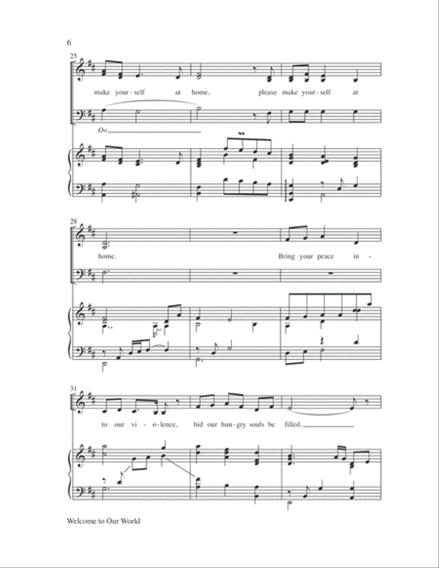 Welcome to Our World 3-Part scores gallery preview page 6