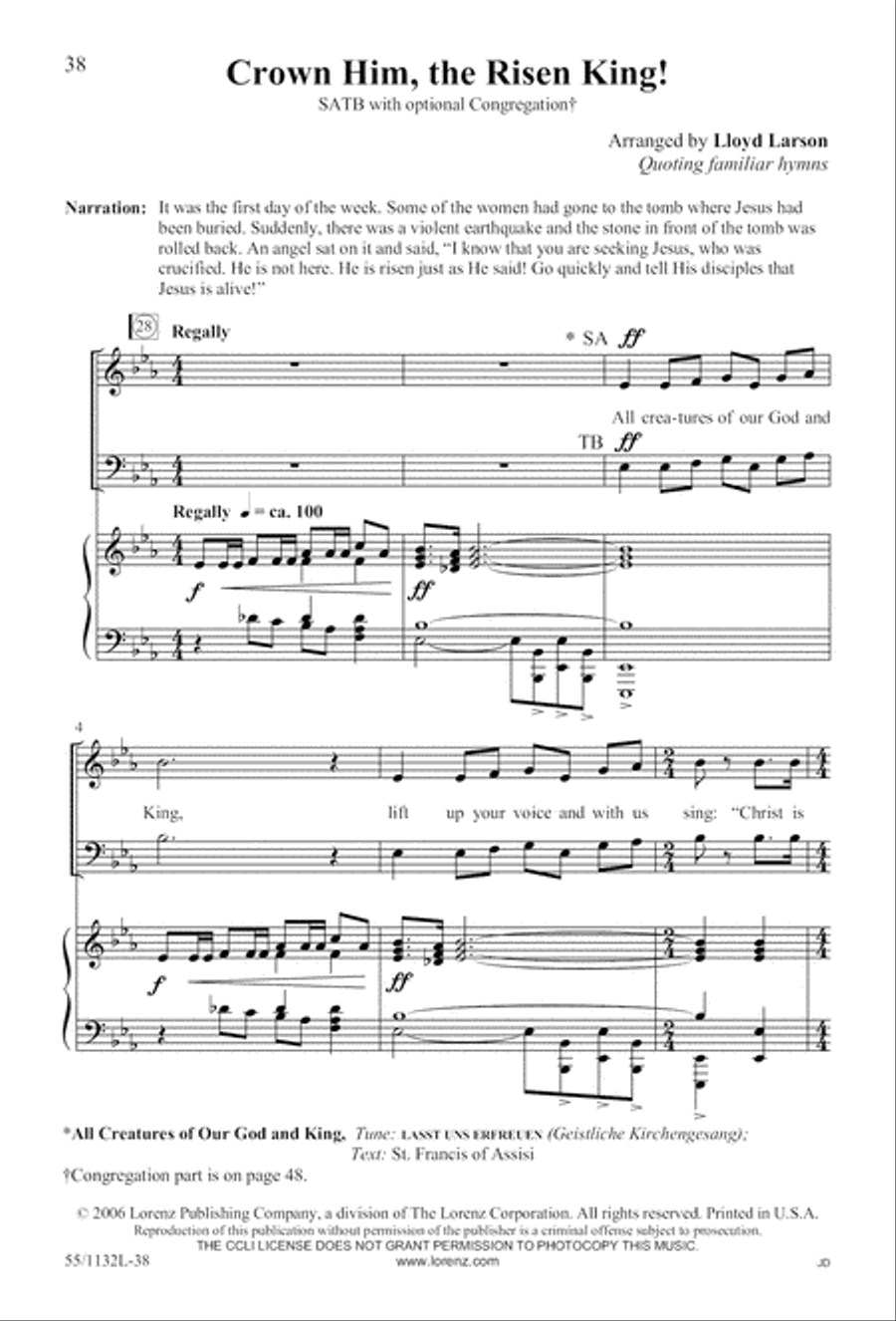 Journey to the Cross 4-Part scores gallery preview page 38