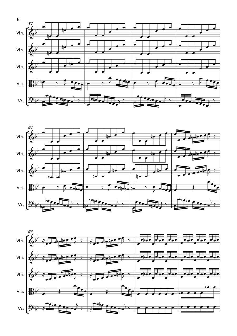 Summer (Four Seasons) - String Quartet String Quartet scores gallery preview page 6