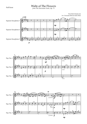 Waltz of The Flowers - from Nutcracker (P. I. Tchaikovsky) for Soprano Saxophone Trio