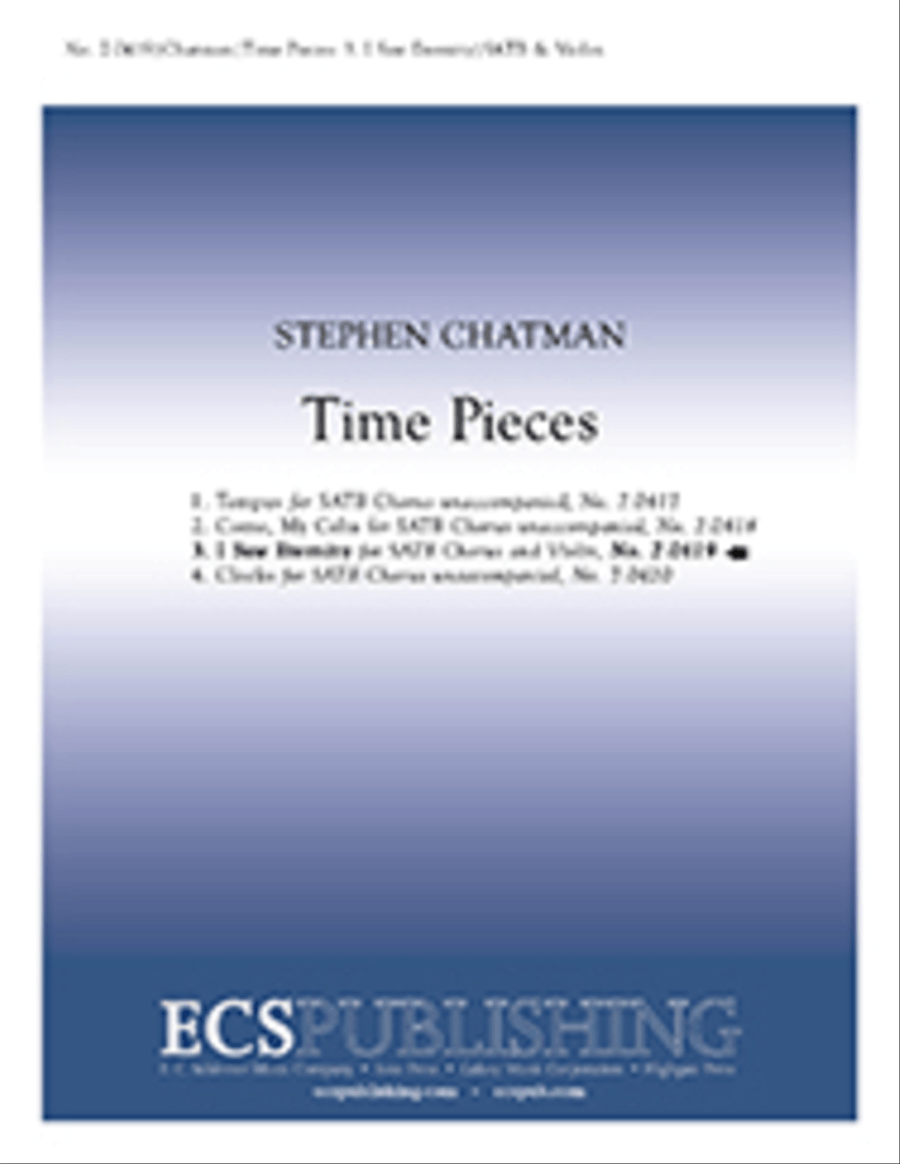 Time Pieces: 3. I Saw Eternity 4-Part scores gallery preview page 1