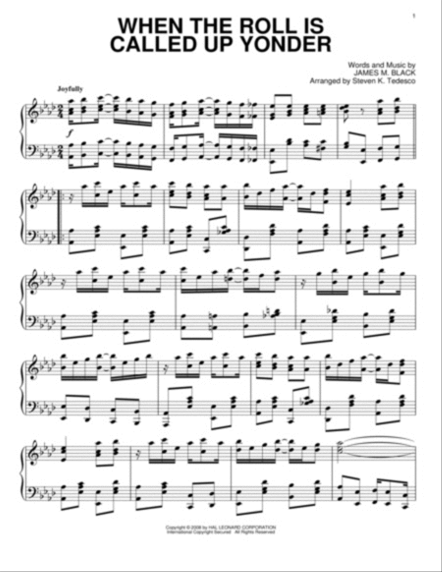 Ragtime Gospel Hymns Piano Solo scores gallery preview page 14