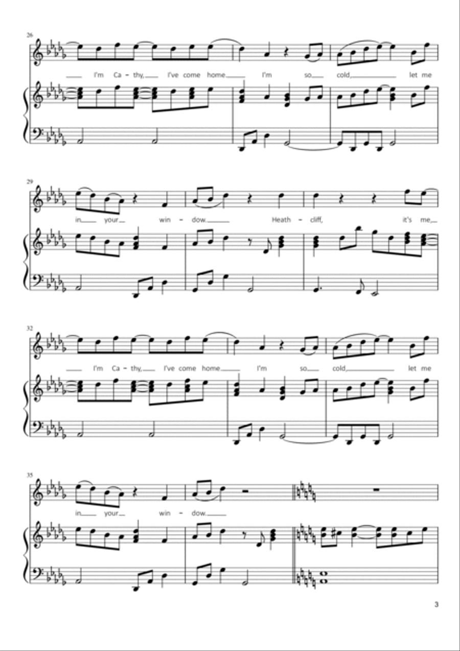 Wuthering Heights Voice scores gallery preview page 3