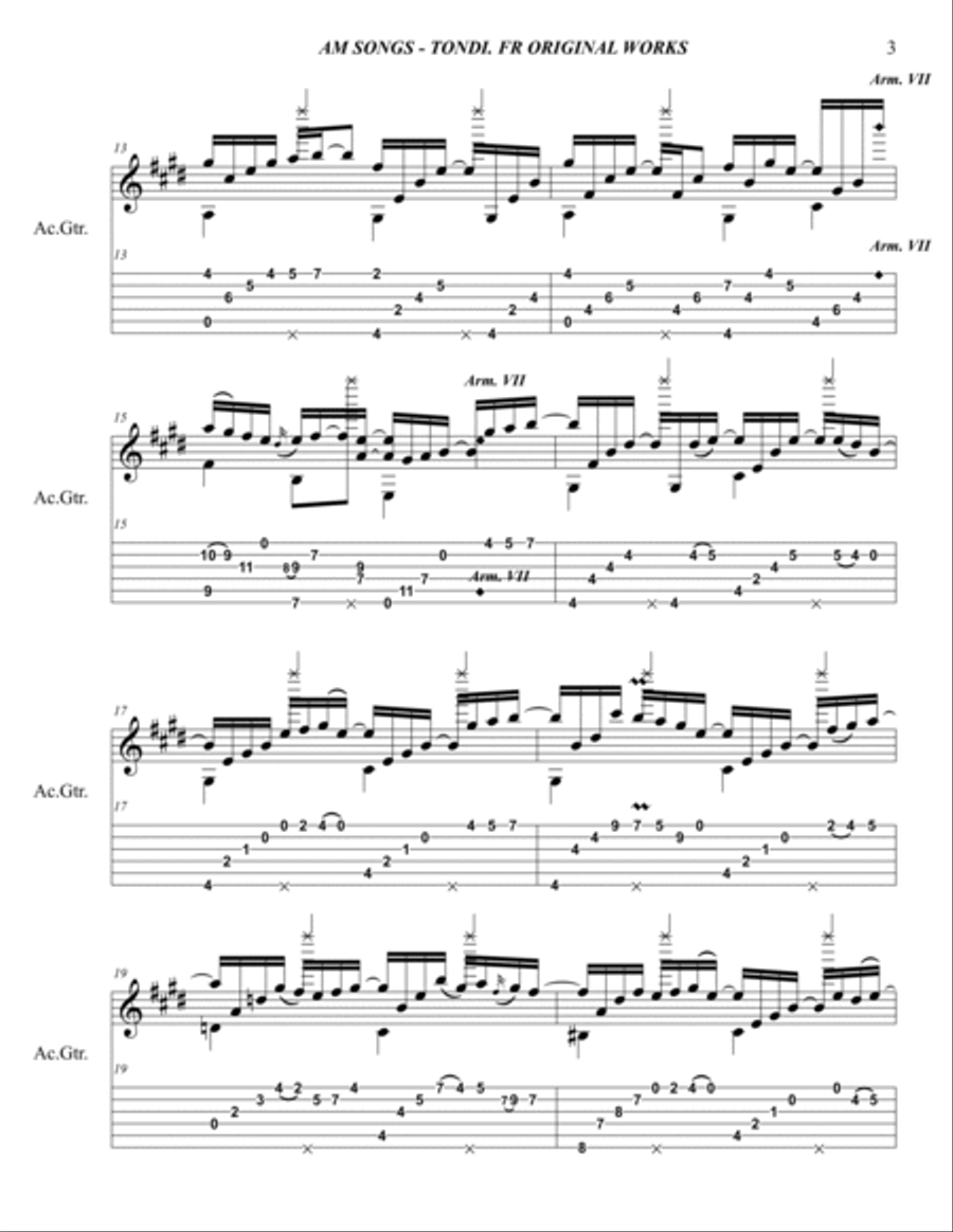 AM Songs Acoustic Guitar scores gallery preview page 3