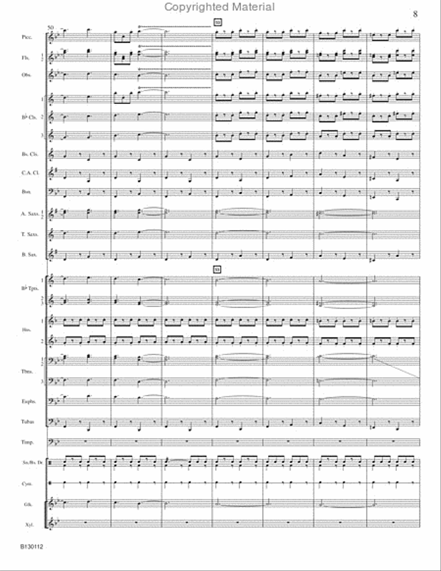 March Grandioso Concert Band scores gallery preview page 10