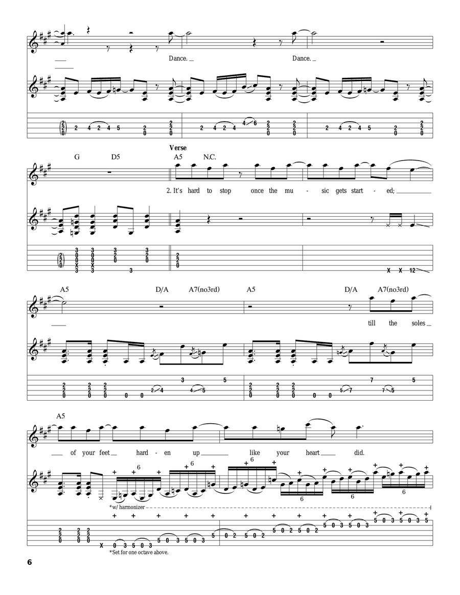 Decadence Dance Acoustic Guitar scores gallery preview page 6
