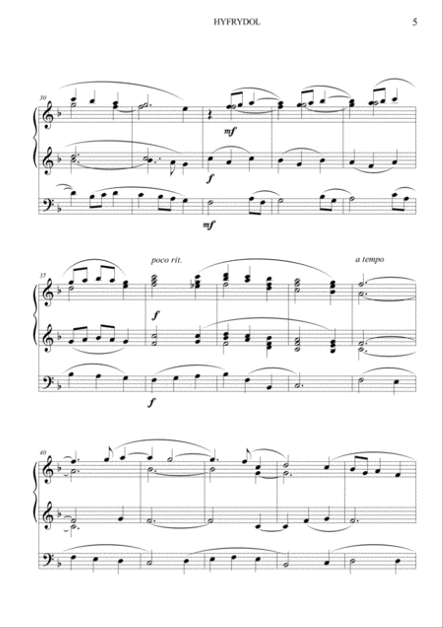 Chorale Prelude on Hyfrydol Organ Solo scores gallery preview page 5