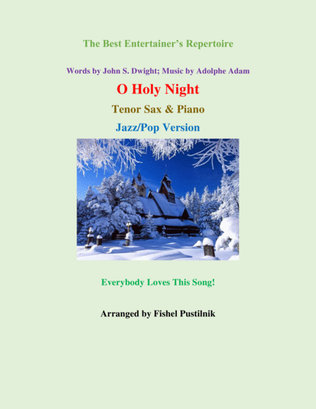 Book cover for Piano Background for "O Holy Night"-Tenor Sax and Piano