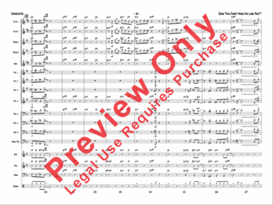 Does This Chart Make Me Look Phat? Jazz Ensemble scores gallery preview page 37