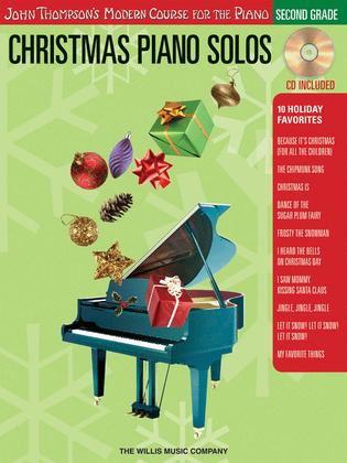 Book cover for Christmas Piano Solos - Second Grade (Book/CD Pack)