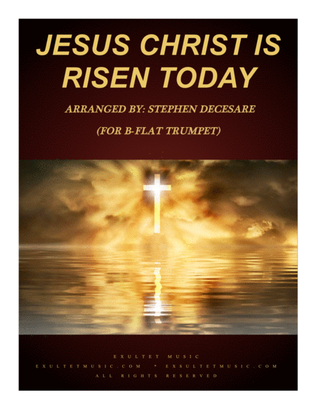 Book cover for Jesus Christ Is Risen Today (for Bb-Trumpet Solo and Piano)