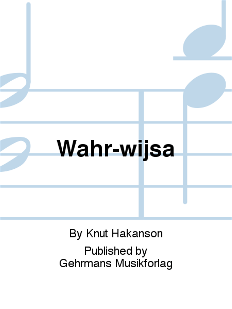 Wahr-wijsa