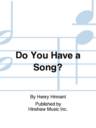 Book cover for Do You Have a Song?