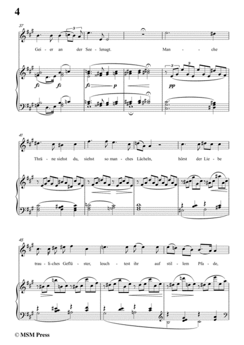 Schubert-An den Mond in einer Herbstnacht,D.614,in A Major,for Voice&Piano image number null