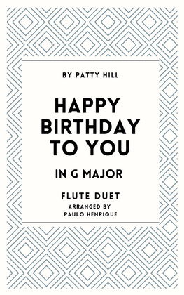 Happy Birthday To You - Flute Duet