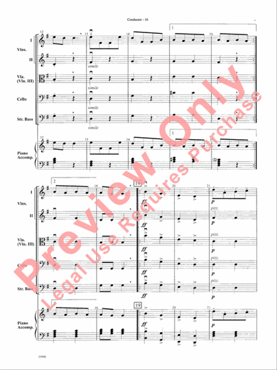 Classics for Contest String Orchestra scores gallery preview page 17