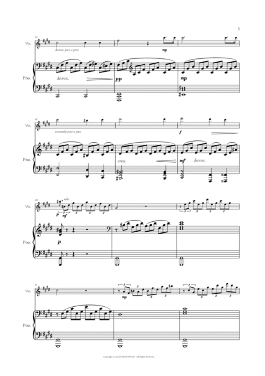 Moonlight Sonata for Violin + Piano (duet) Moonlight Sonata for Violin + Piano (duet) String Duet scores gallery preview page 5