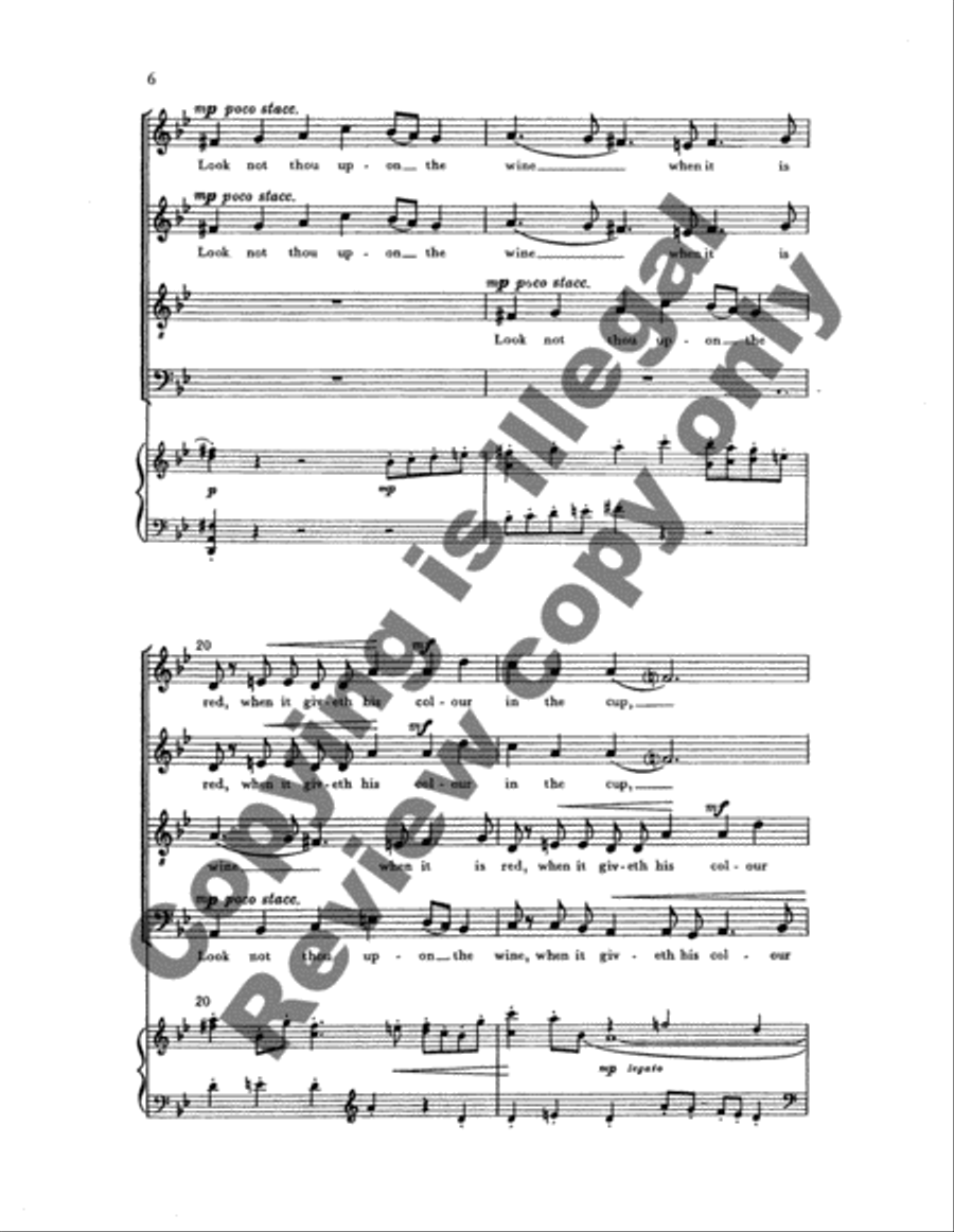 Two Psalms and a Proverb: 2. Wounds without Cause 4-Part scores gallery preview page 11