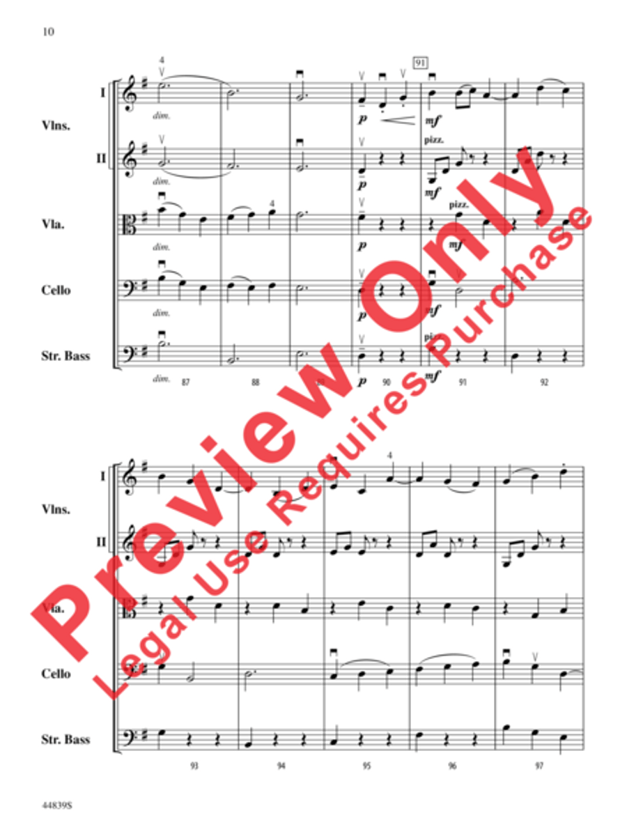 Acadia First Light String Orchestra scores gallery preview page 11