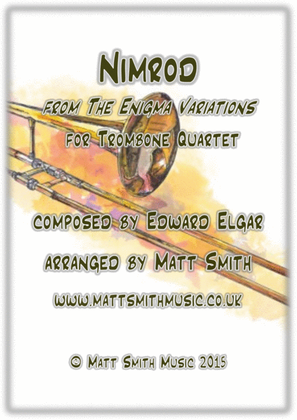 Book cover for Nimrod from The Enigma Variations by Edward Elgar - TROMBONE QUARTET