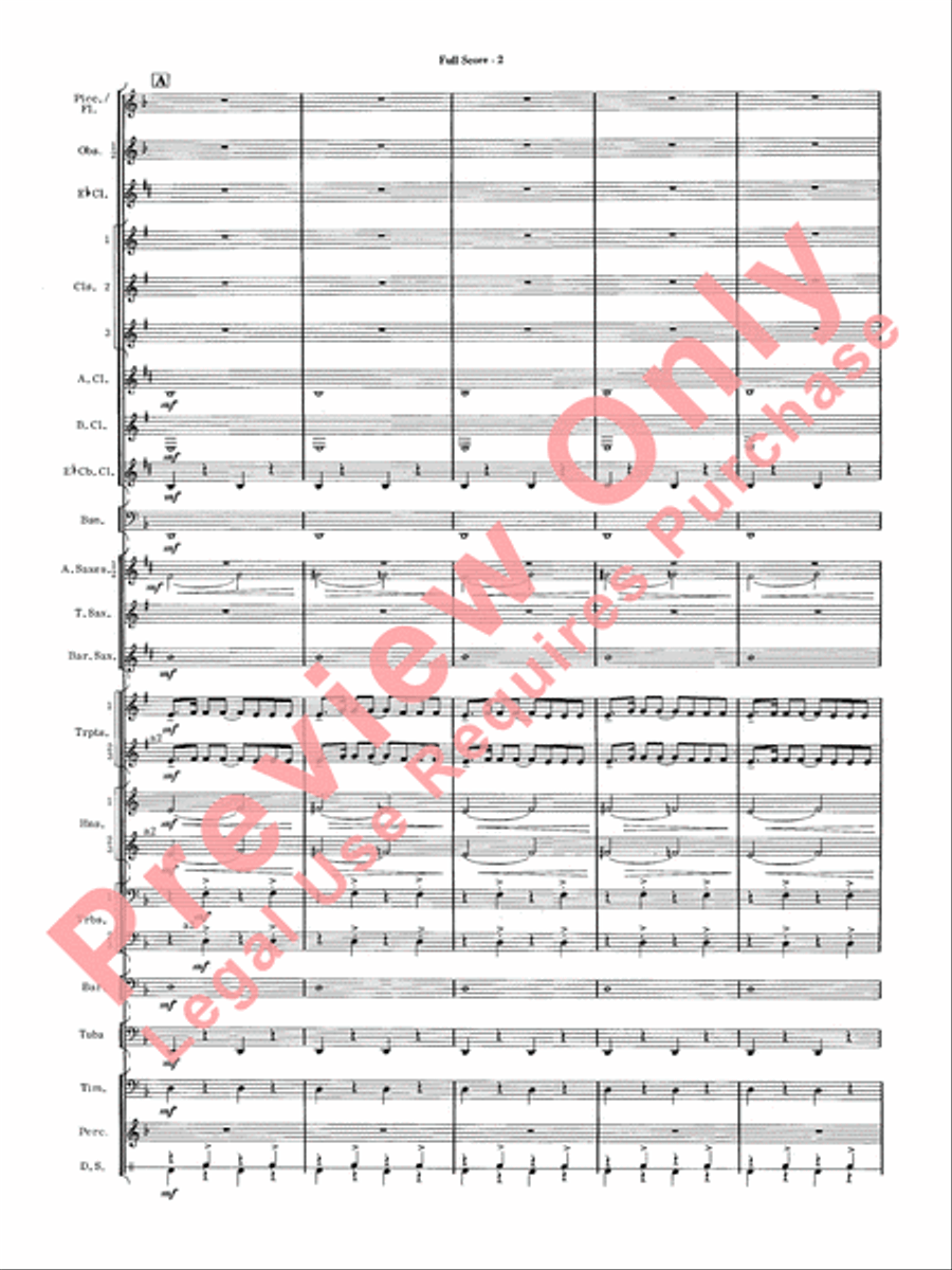 James Bond Suite Concert Band scores gallery preview page 4