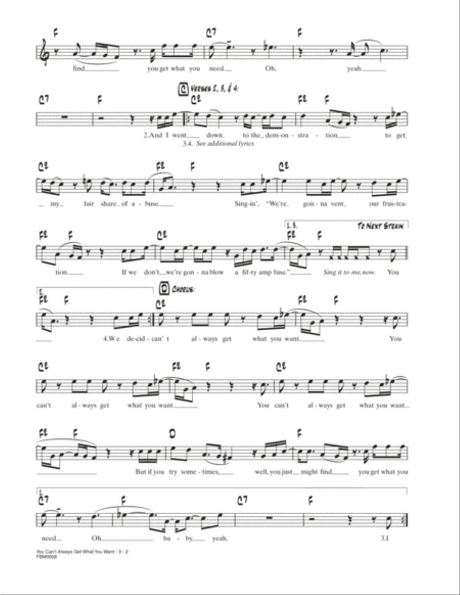 You Can't Always Get What You Want School and Community scores gallery preview page 2