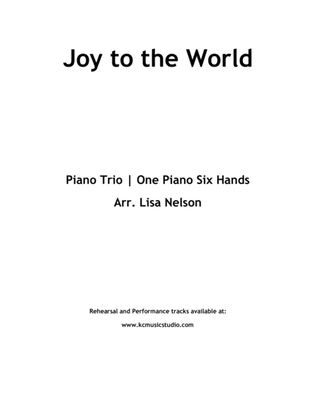Book cover for Joy to the World Piano Trio (1 piano, 6 hands) Intermediate