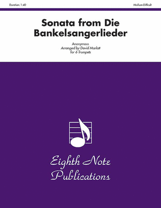Book cover for Sonata (from Die Bankelsangerlieder)